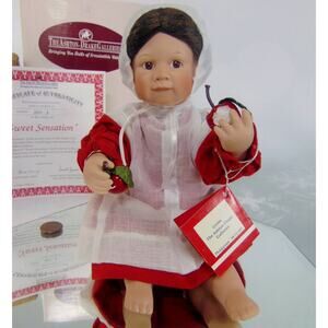 Ashton Drake Amish Doll Sweet Sensations Red Apple Dress Natures Bounty New 90s